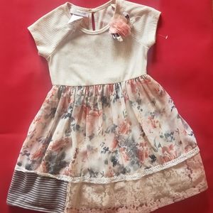 NWOT Bonnie Jean floral skirted dress